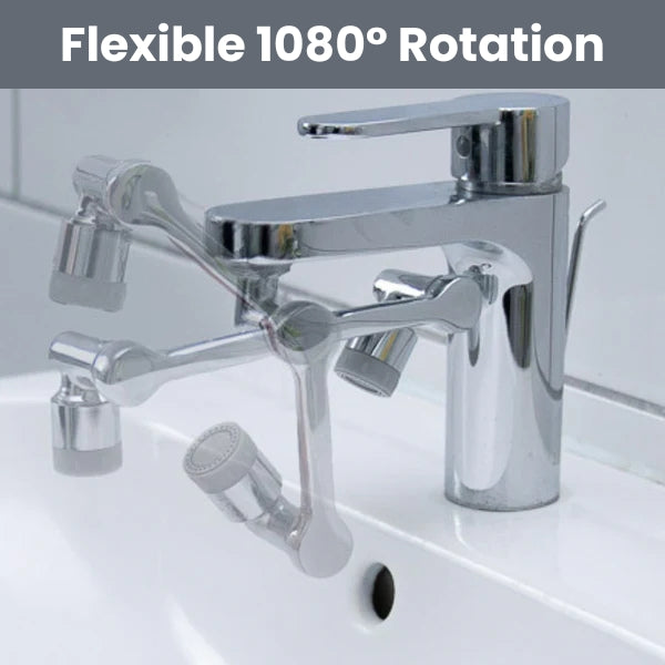 HydroJake | 1080° Wasserhahnaufsatz mit universeller Passform