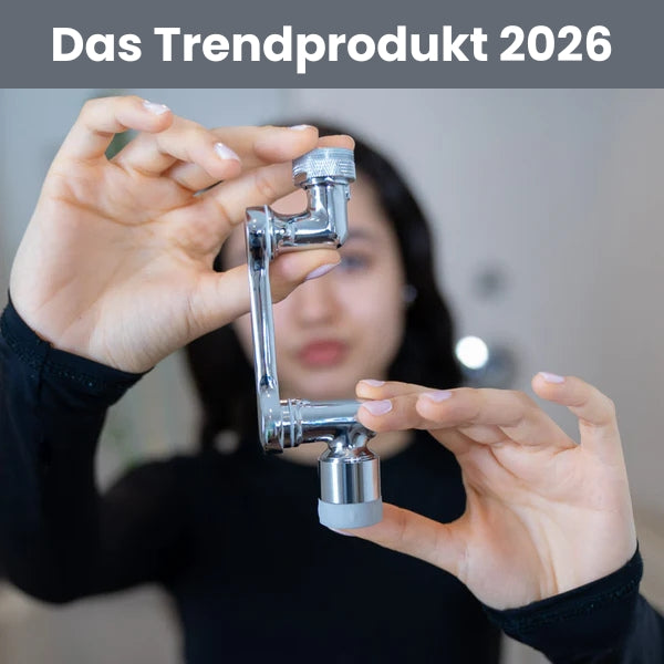 HydroJake | 1080° Wasserhahnaufsatz mit universeller Passform