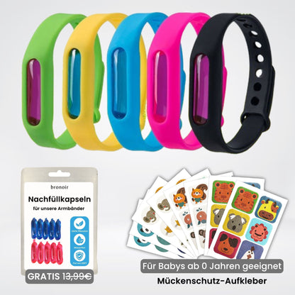 Mücken-Abwehrbänder (5er Pack)